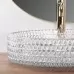 Умывальник Rea Cristal 39 U8881 39x39 прозрачный