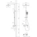 Душевая система Vincea Cube VSFS-4C12CH хром