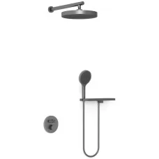 Душевая система Vincea Inspire VSFW-3I22MT2RGM вороненая сталь