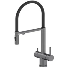 Смеситель для кухни под фильтр Vivi Felice 1314 Gg Gun Metal Nero вороненая сталь