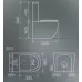 Унитаз Gid Tn2188TF-Bm безободковый, черный матовый (напольный)