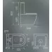 Унитаз Gid Tn2189TF-Bm безободковый, черный матовый (напольный)