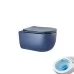 Унитаз Gid Tr2133TF-BUM безободковый, синий глянец (подвесной)