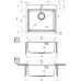 Кухонная мойка Deante Olfato ZPO_D10B 55x50,5 титан