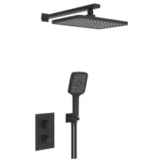 Душевая система Vieir V25-SHOWER SYSTEM V25004-3C черный матовый