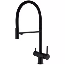 Смеситель для кухни под фильтр Vieir V150-KITCHEN V15039C-Х черный матовый
