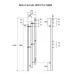 Полотенцесушитель электрический Маргроид Ferrum Inaro 3 Cascade СНШ 150*6*12 черный матовый, скрытого монтажа, таймер справа (6 крючков)