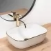 Унитаз с умывальником Roxen Antares Gold 508510G белый с золотой окантовкой