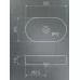 Умывальник Gid N9020bg графит