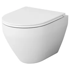 Унитаз AM.PM Spirit V2.0 FlashClean C701700WH безободковый, белый глянец (подвесной)