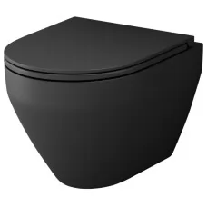 Унитаз Am.Pm Spirit C701700MBSC 36,5x48,5, безободковый, чер..