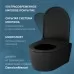 Унитаз Am.Pm Func C8F1700MBSC 49 см, безободковый, черный матовый (подвесной)