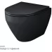 Унитаз Am.Pm Spirit C701700MBSC 36,5x48,5, безободковый, черный матовый (подвесной)