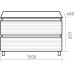 Тумба Brevita Dakota 100 DAK-07100-19/02-2Я напольная, черный/темное дерево