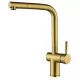 Смеситель для кухни Zorg TITAN PREMIUM PVD Gold золото