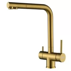 Смеситель для кухни под фильтр Arfeka GEMINIA Gold PVD