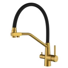 Смеситель для кухни под фильтр Arfeka JAPETO GOLD PVD