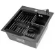 Кухонная мойка Arfeka ECO AR 450*500+CL AR+DS AR BLACK DECOR MILLET