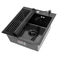 Кухонная мойка Arfeka ECO AR 450*500+RM AR+DS AR BLACK DECOR MILLET