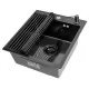 Кухонная мойка Arfeka ECO AR 450*500+RM AR+DS AR BLACK DECOR MILLET