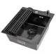 Кухонная мойка Arfeka ECO AR 450*500+RM AR+DS AR BLACK DECOR