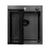 Кухонная мойка Arfeka ECO AR 450*500+RM AR+DS AR BLACK