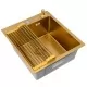 Кухонная мойка Arfeka ECO AR 450*500+RM AR+DS AR GOLD