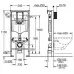Инсталляция для унитаза Grohe Rapid SL 38719001 с клавишей смыва белая