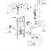 Инсталляция для унитаза Grohe Rapid SL 38719001 с клавишей смыва белая