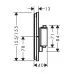Смеситель для душа Hansgrohe Showerselect Comfort E 15572670 наружная часть, черный матовый