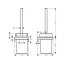 Ершик Hansgrohe AddStoris 41752000 с держателем хром