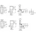 Унитаз Roca The Gap 36,5x65 сиденье Duroplast, микролифт 342477000 + 34147000Y + 80147200B