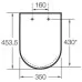 Унитаз Roca The Gap 36,5x65 сиденье Duroplast, микролифт 342477000 + 34147000Y + 80147200B