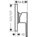 Смеситель для душа Hansgrohe Vernis Shape 71658670 матовый черный