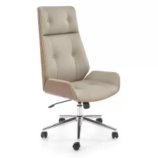 Кресло компьютерное HALMAR WEBSTER бежевый/орех