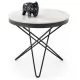 Стол журнальный HALMAR LEILA 2 белый мрамор/черный