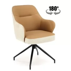 Стул HALMAR K527 коричневый/черный..