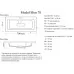 Умывальник Madera Modul Slim 4627173210911 70x36 белый глянец