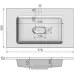 Умывальник Madera Modul 4627173210430 80x45 белый глянец