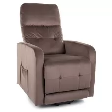 Кресло SIGNAL OTUS Velvet Bluvel 38 раскладное, капучино