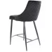 Стул барный SIGNAL PIANO B H-2 VELVET BLUVEL 19 черный