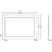 Зеркало Roxen Bliss Long 100x70 с LED подсветкой