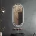 Зеркало Roxen Grown Black 45x100 с подсветкой