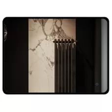 Зеркало Roxen Simon Black 80x70 с подсветкой