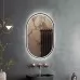 Зеркало Roxen Grown Black 40x70 с подсветкой