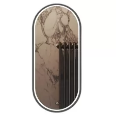 Зеркало Roxen Grown Gun Metall 45x100 с подсветкой