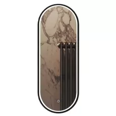 Зеркало Roxen Grown Black 45x120 с подсветкой