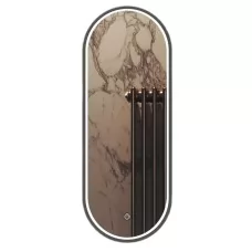 Зеркало Roxen Grown Gun Metall 45x120 с подсветкой