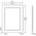 Зеркало Roxen Bliss 60x80 с LED подсветкой