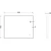 Зеркало Roxen Sigma Gun Metall 90x70 с подсветкой